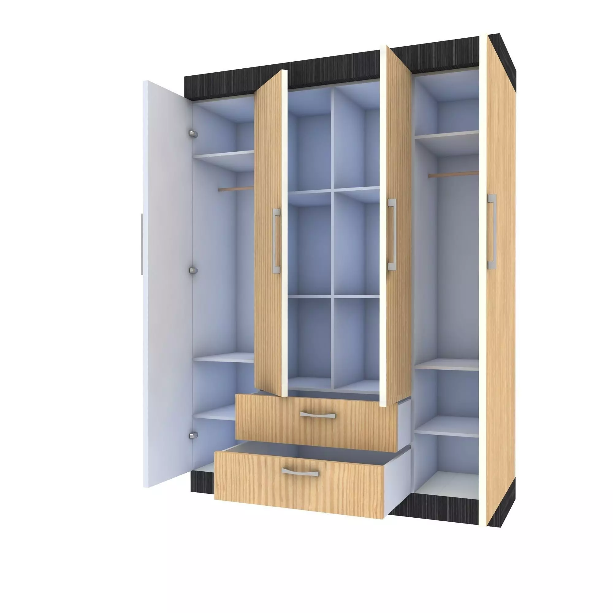 Mordern Cabinet Free 3D model_0