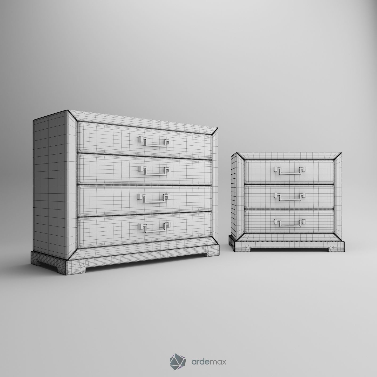 Chest of drawers 3D model_12