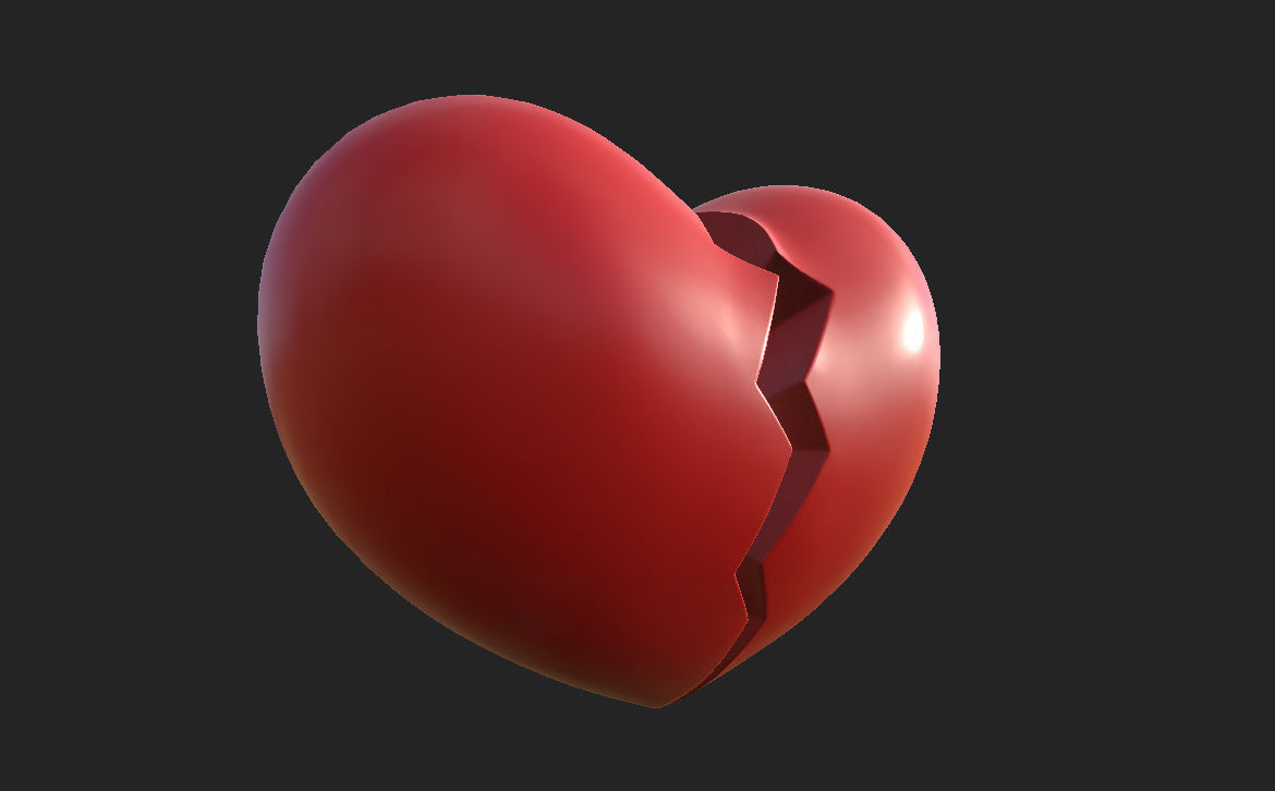 Broken Heart 3D model_11