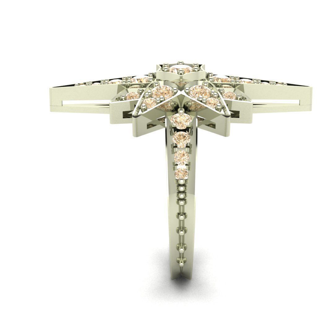 Ring Star Medium 3D print model_2