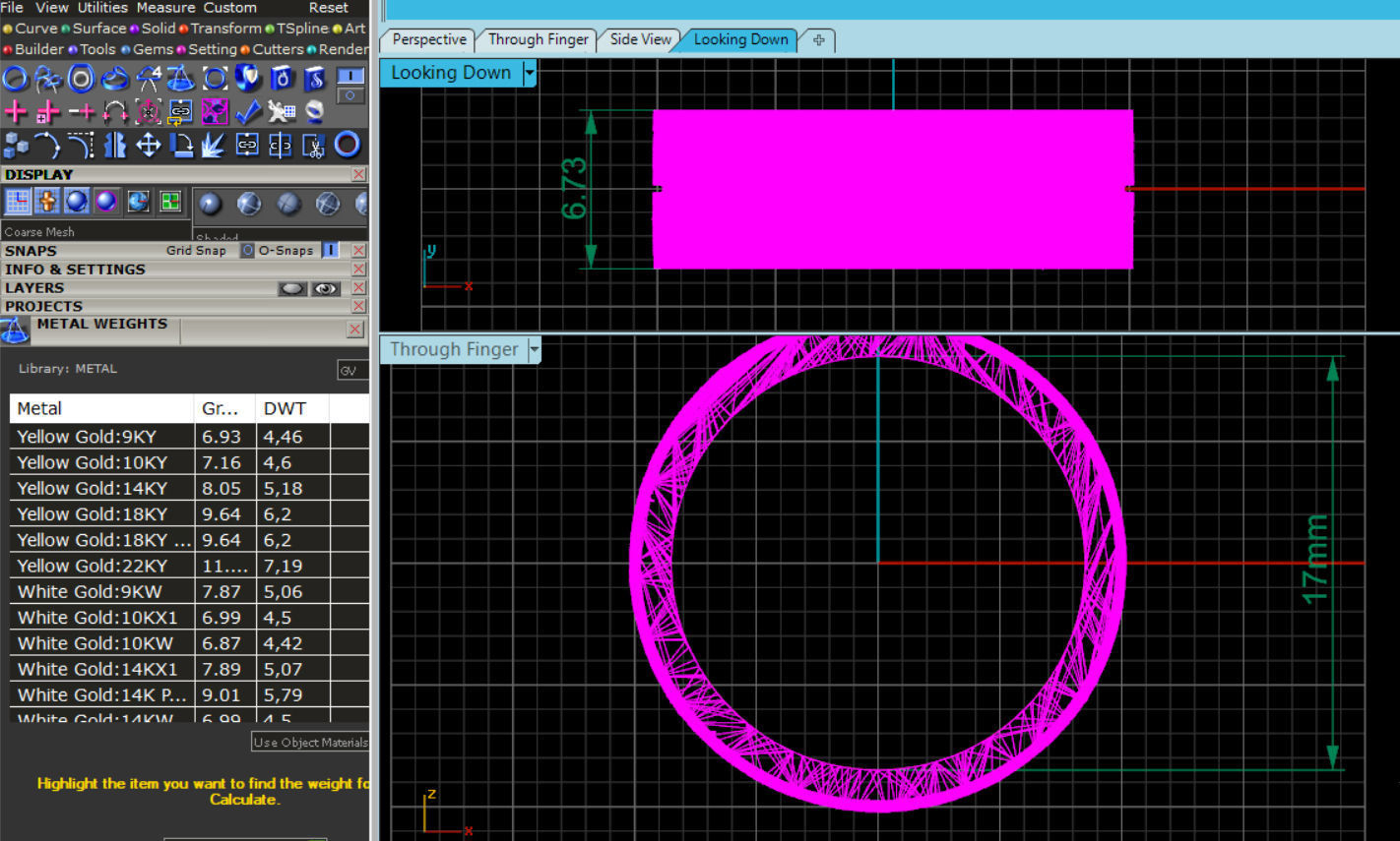 Wedding rings leaf texture 3D print model 3D print model_11