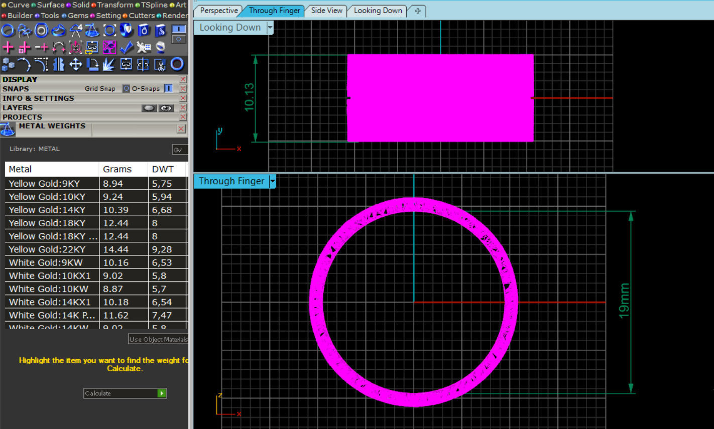 Wedding rings leaf texture 3D print model 3D print model_8
