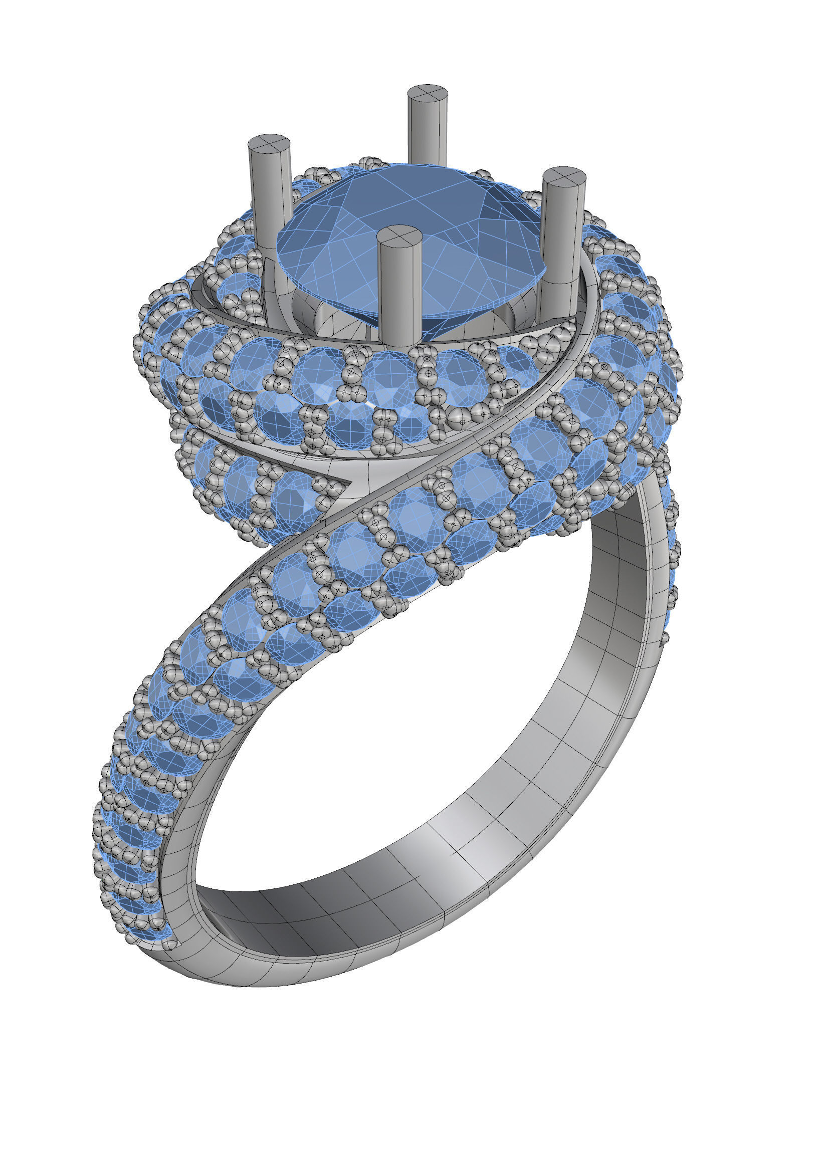 Trinity Ring 3D print model_3