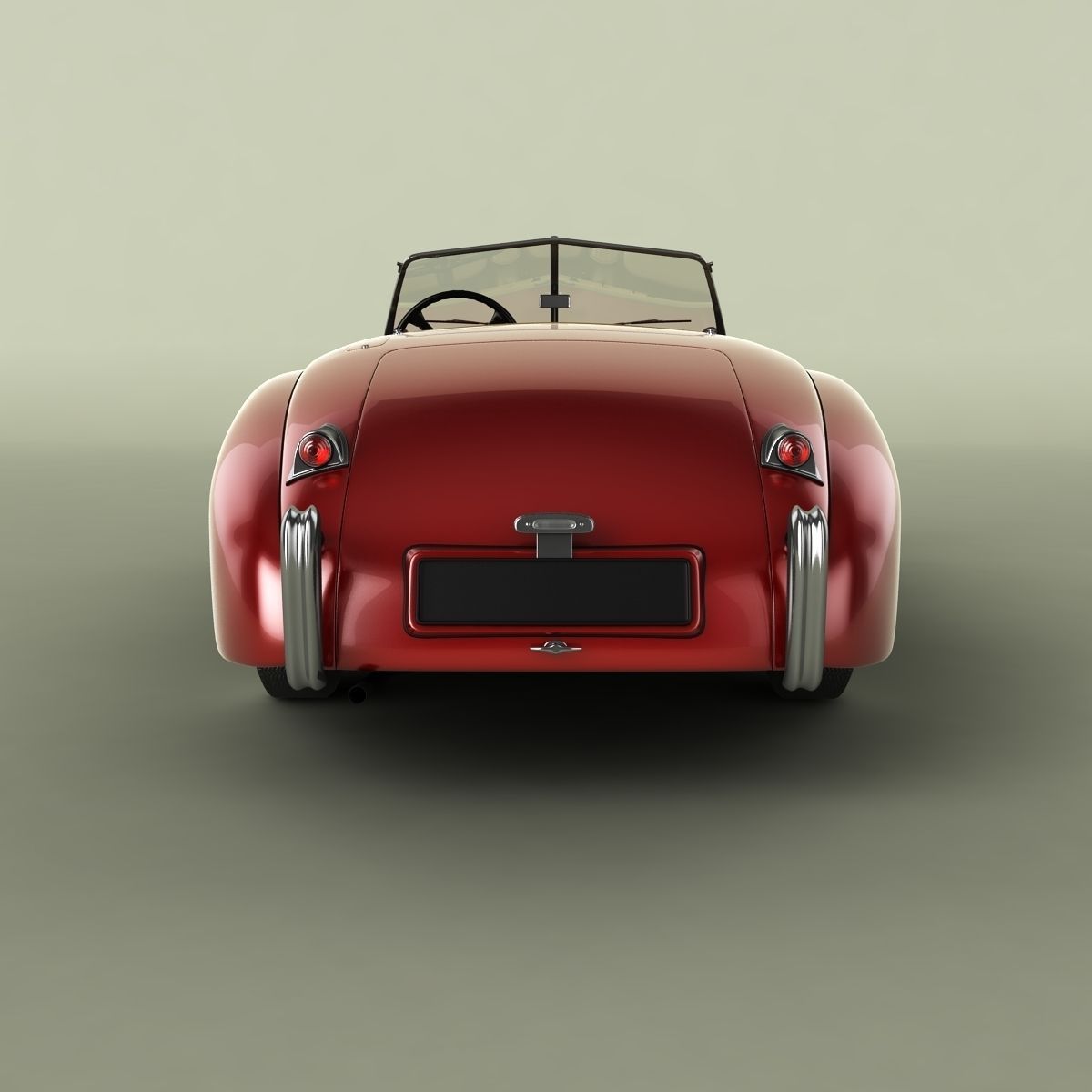 Jaguar XK120 Roadster 3D model_3