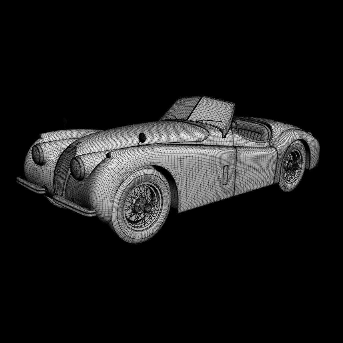 Jaguar XK120 Roadster 3D model_14