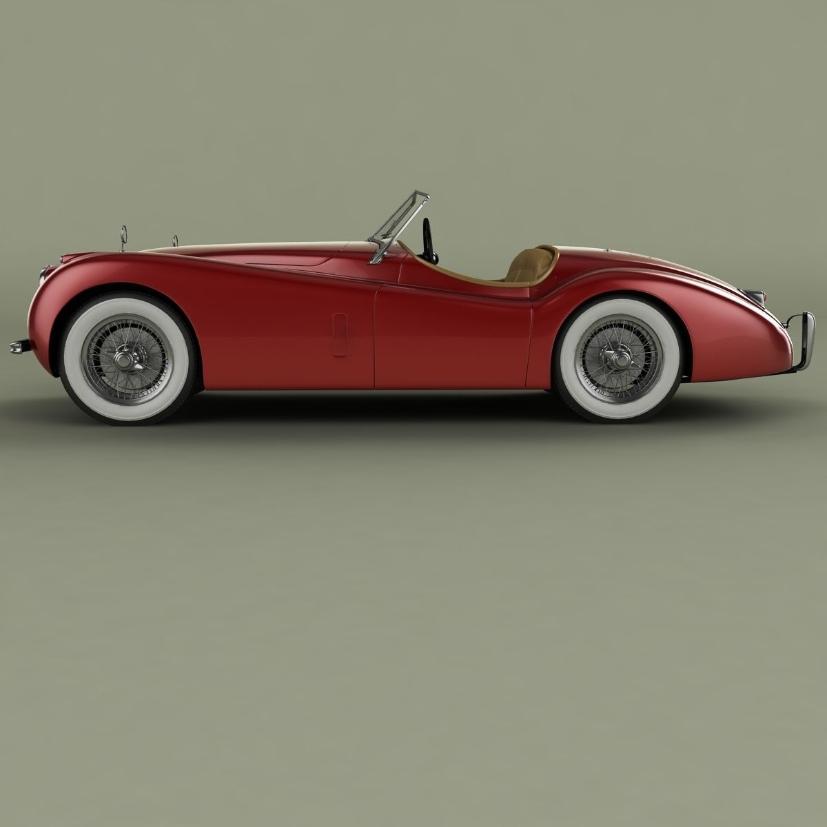 Jaguar XK120 Roadster 3D model_1