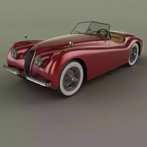 Jaguar XK120 Roadster 3D model