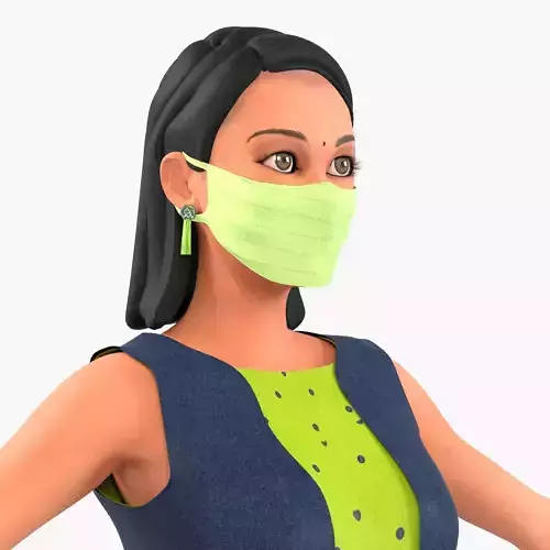 Indian Girl Sweta 3D model