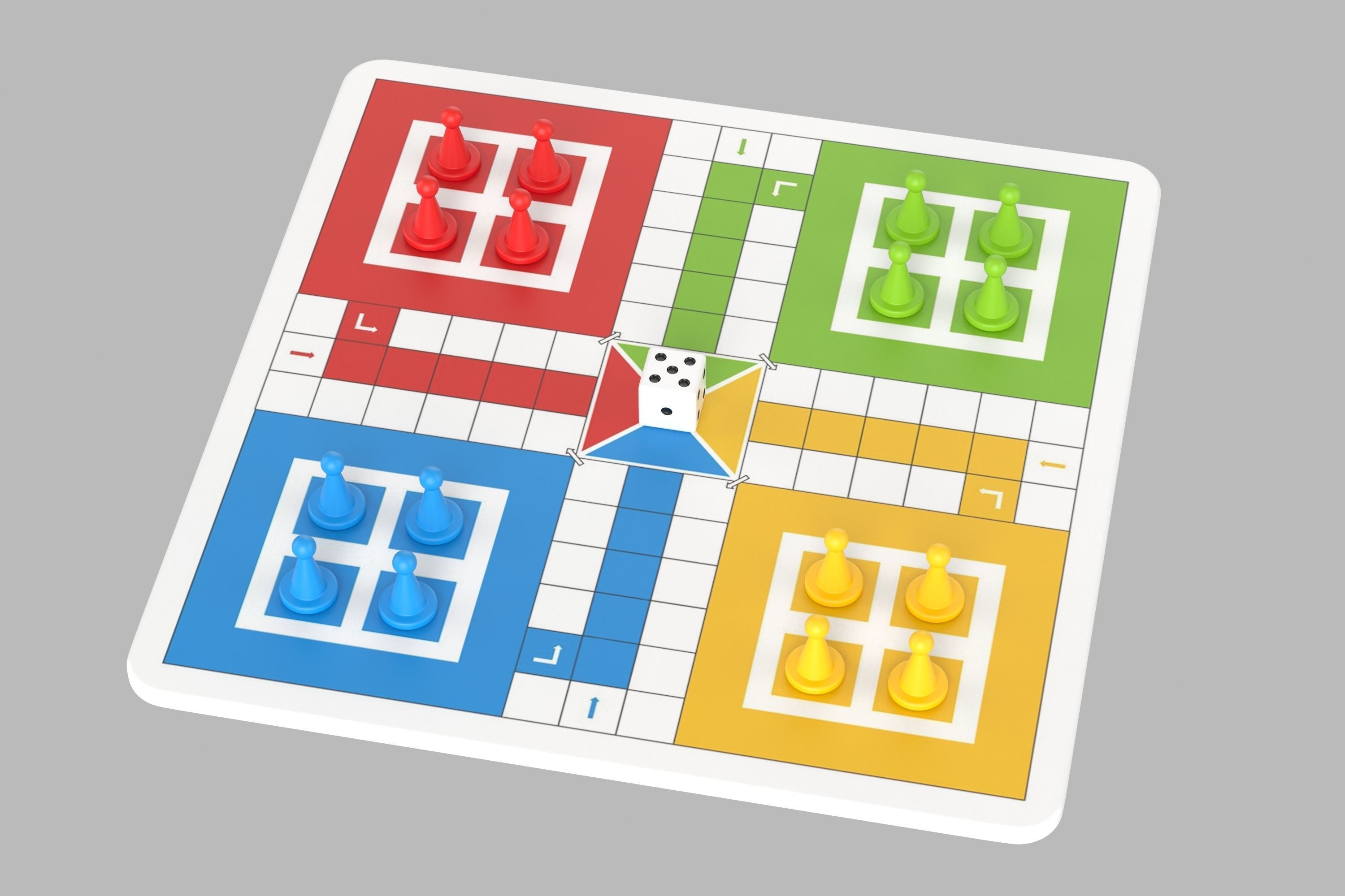 Ludo Game 3D model_3