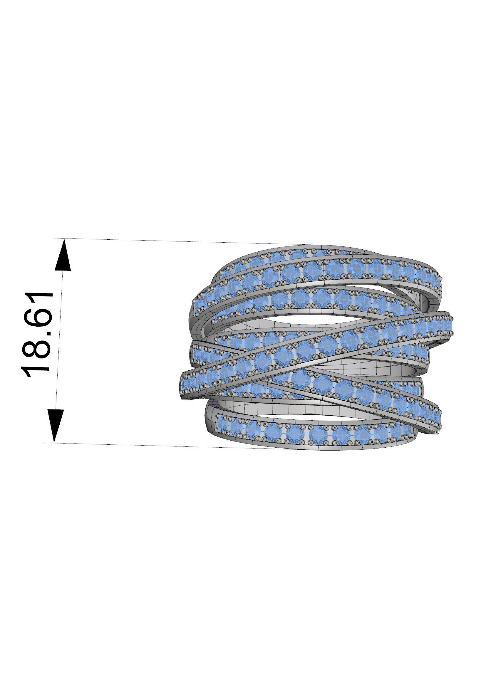 Ring W22 3D print model_2