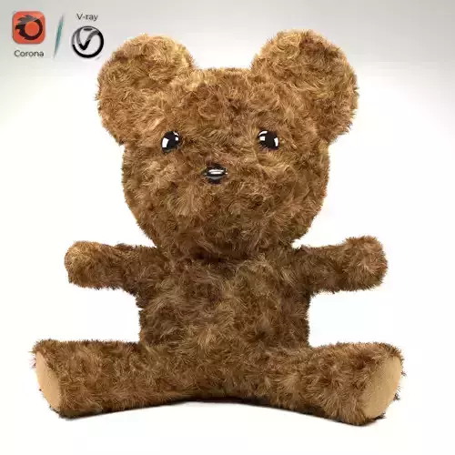 Doll teddy Free 3D model