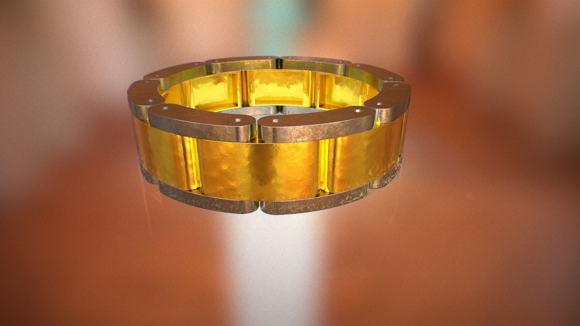 Mech ring Low-poly 3D model_7