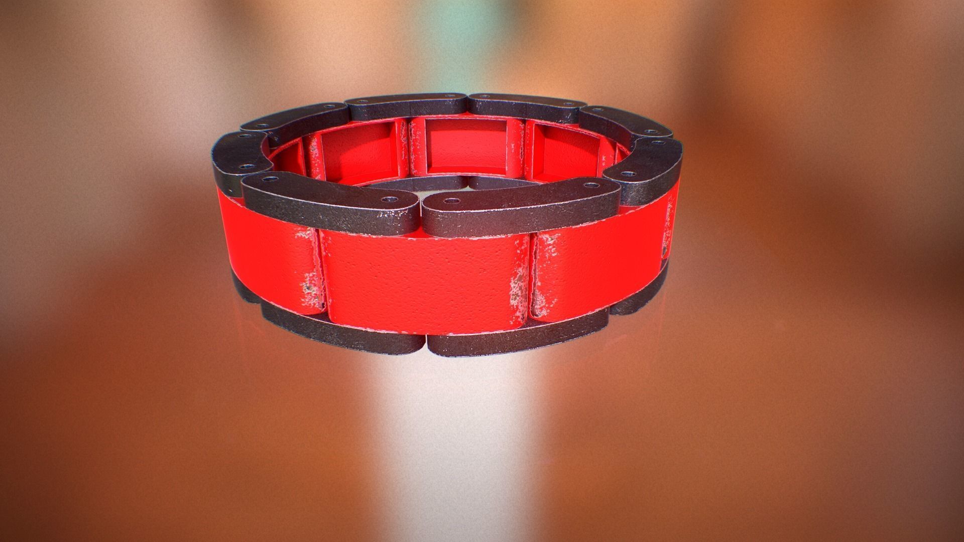Mech ring Low-poly 3D model_8