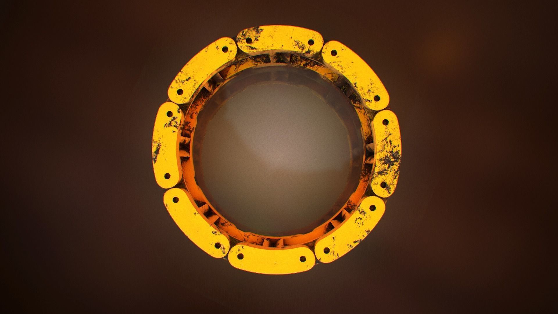 Mech ring Low-poly 3D model_4