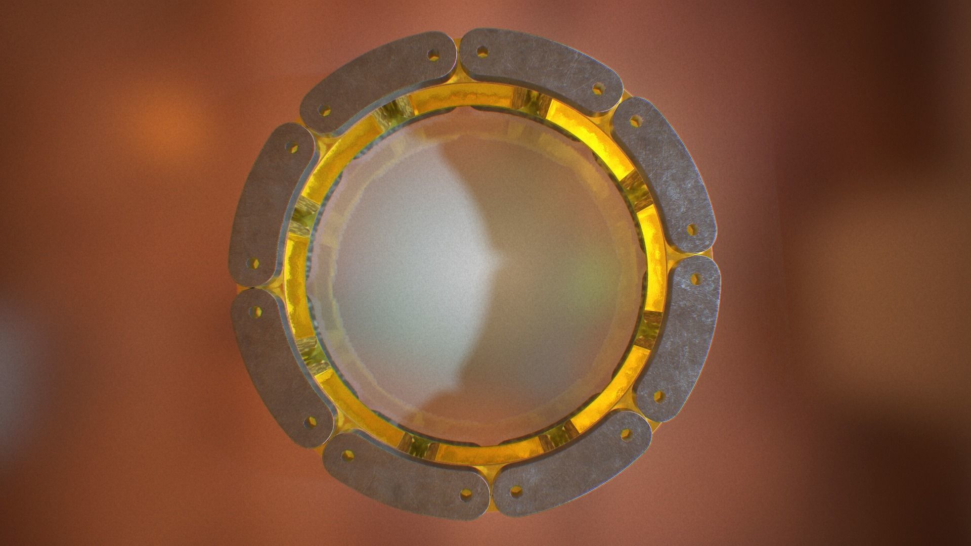 Mech ring Low-poly 3D model_6