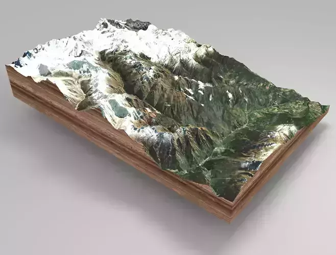 Mountain landscape 3D model