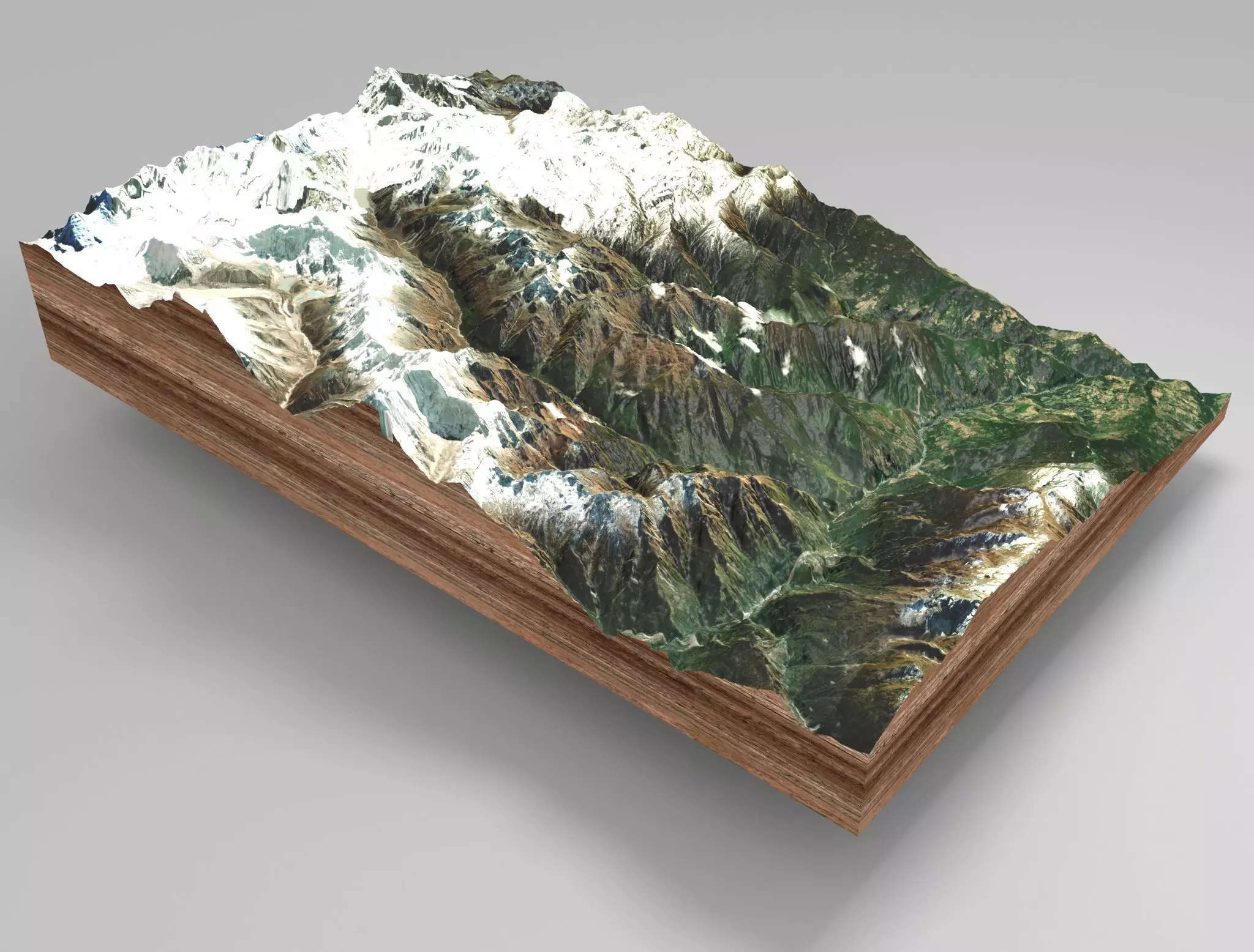 Mountain landscape 3D model_0