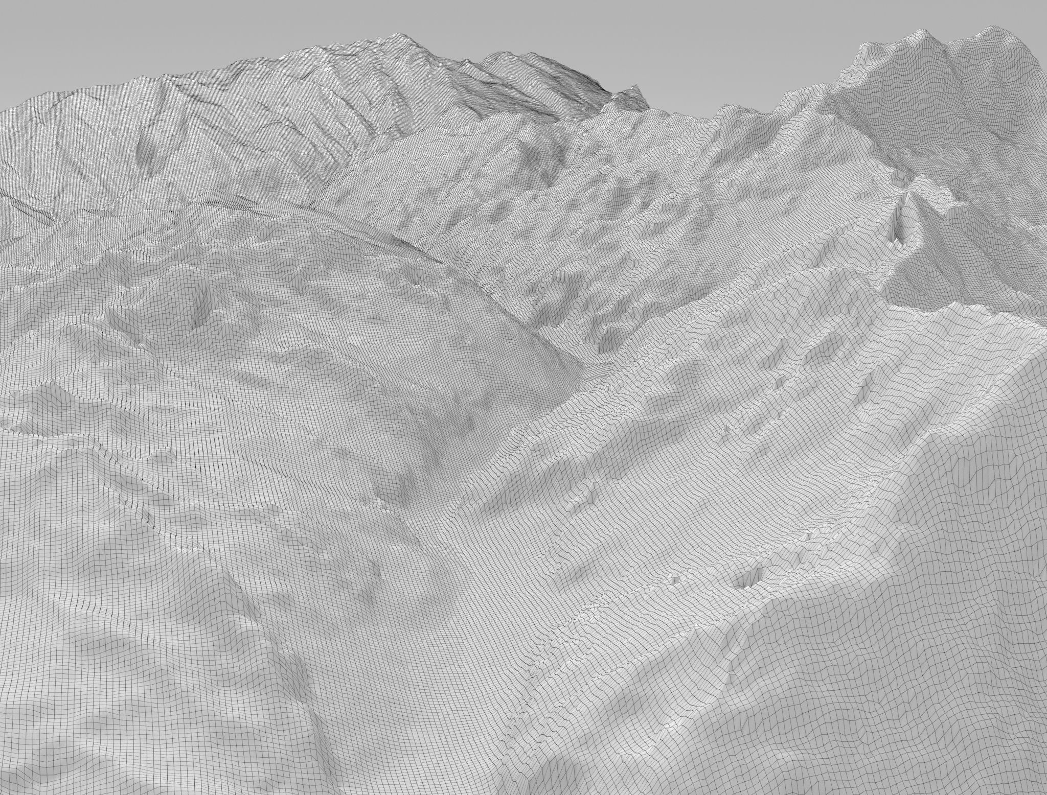 Mountain landscape 3D model_9