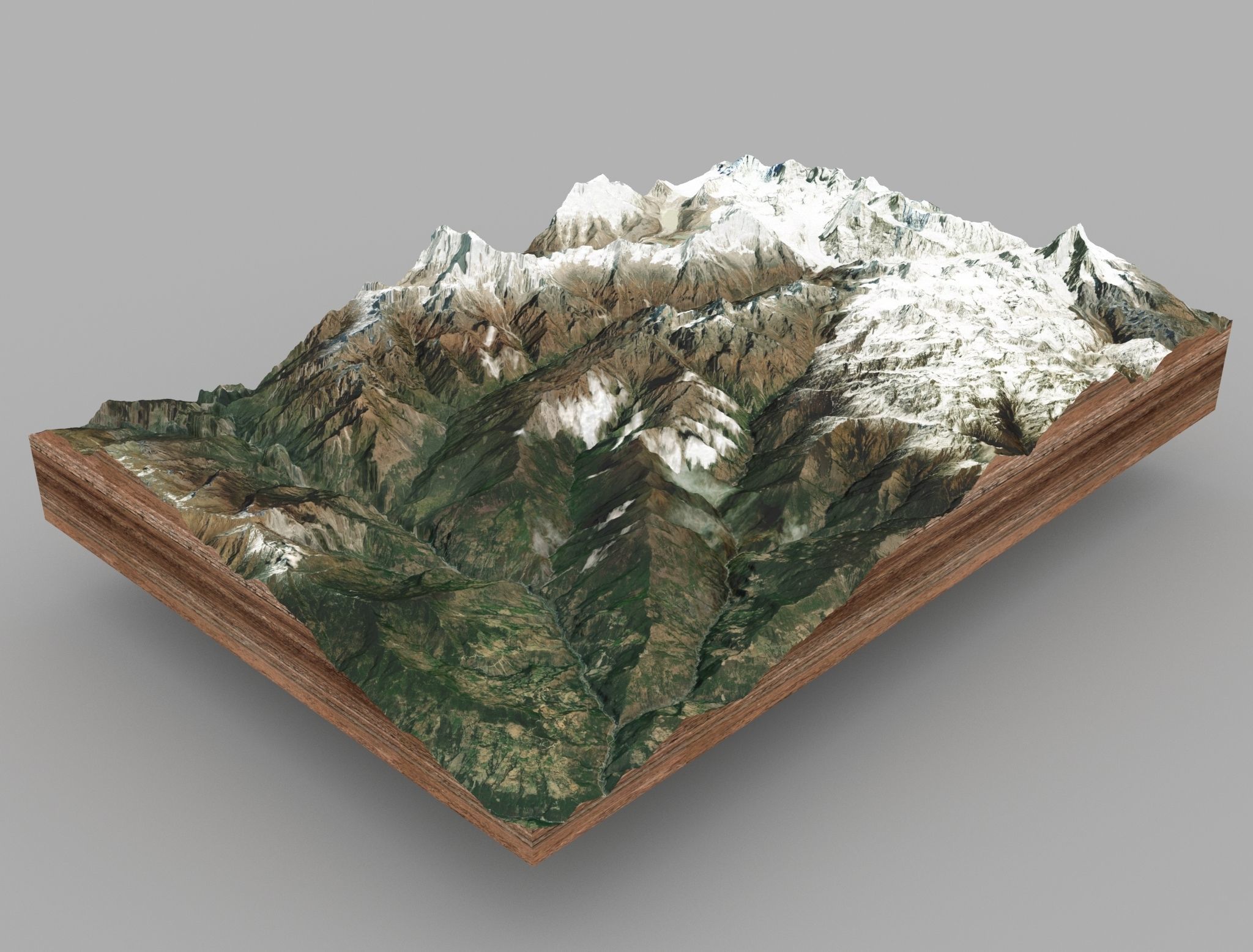 Mountain landscape 3D model_4