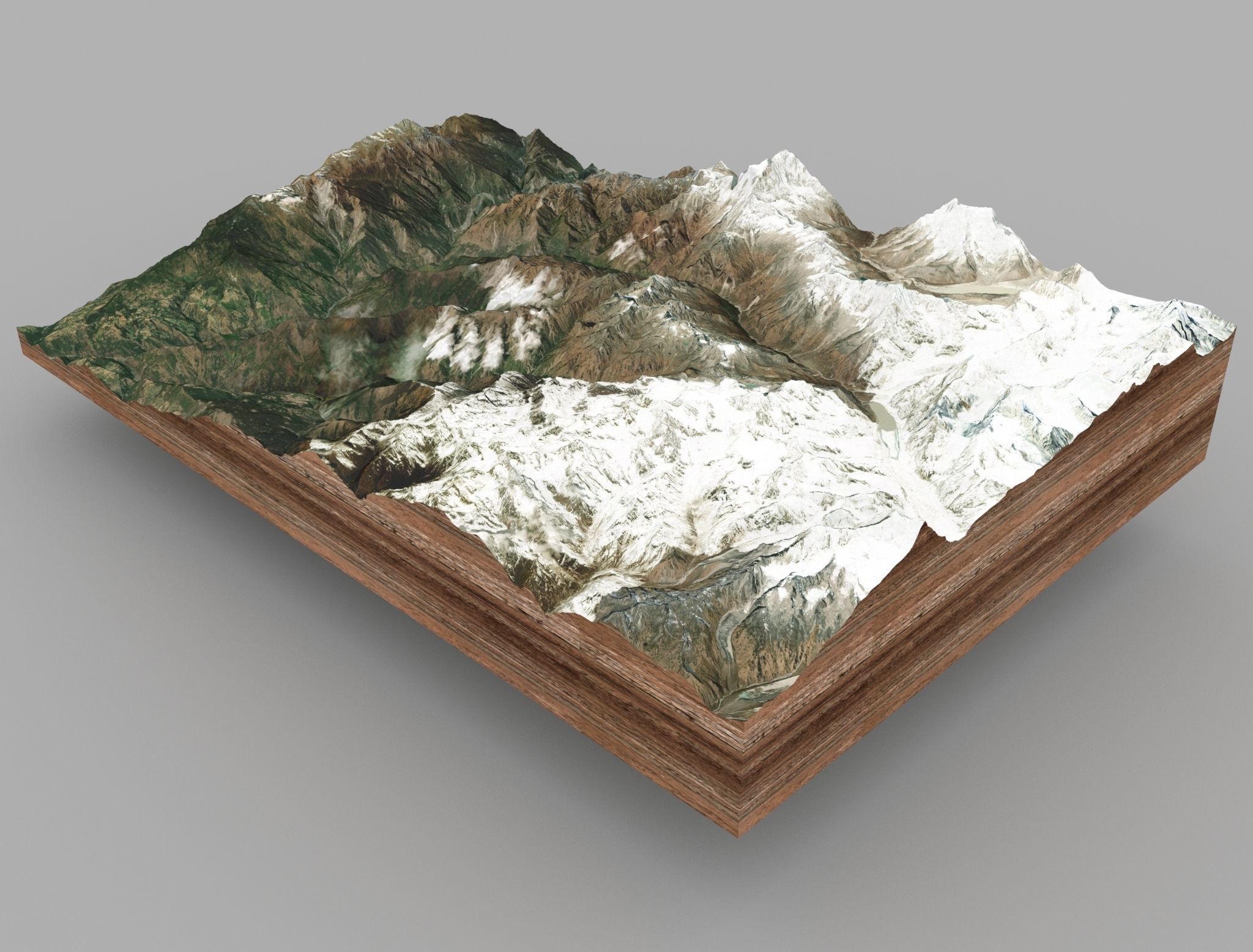 Mountain landscape 3D model_5