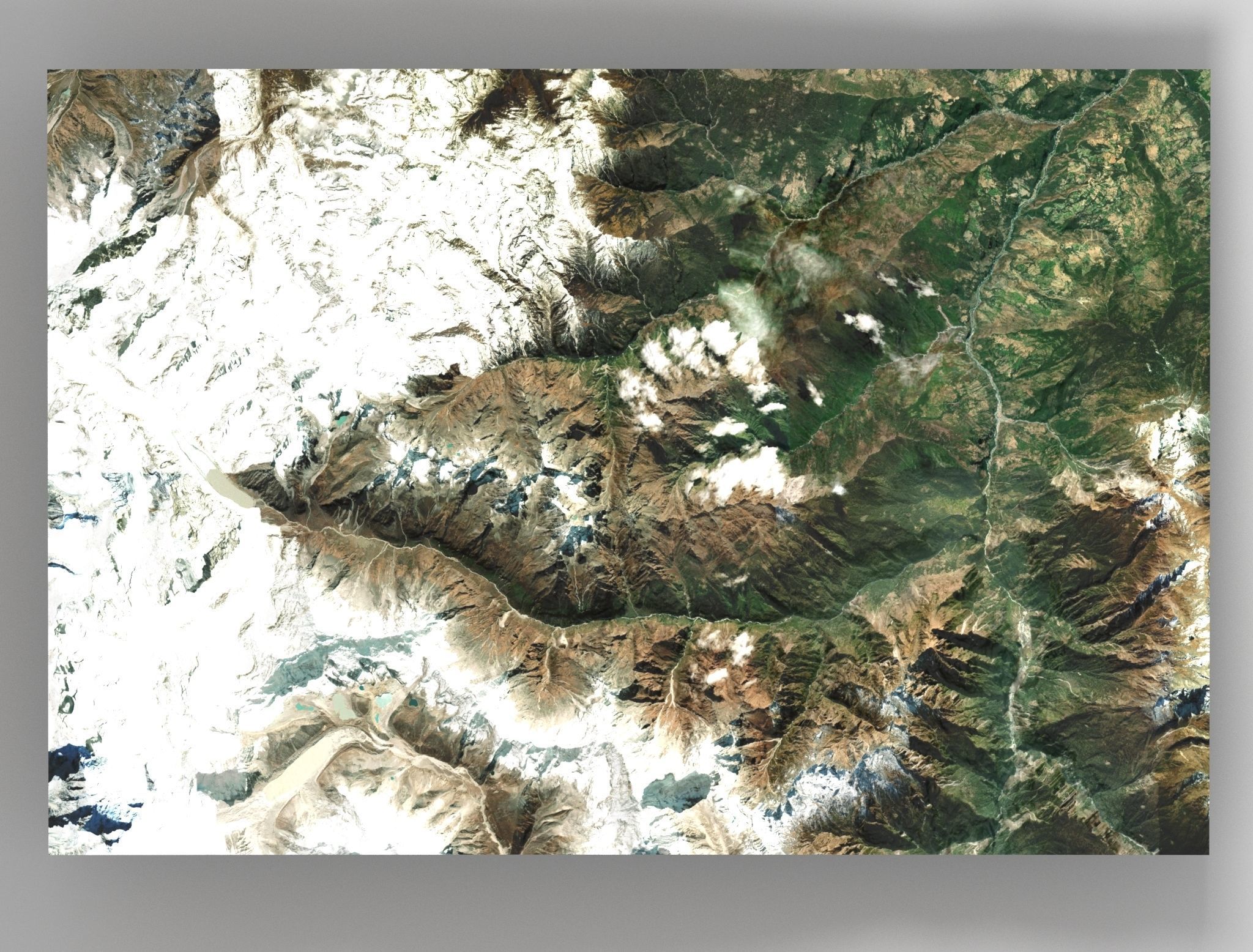 Mountain landscape 3D model_2