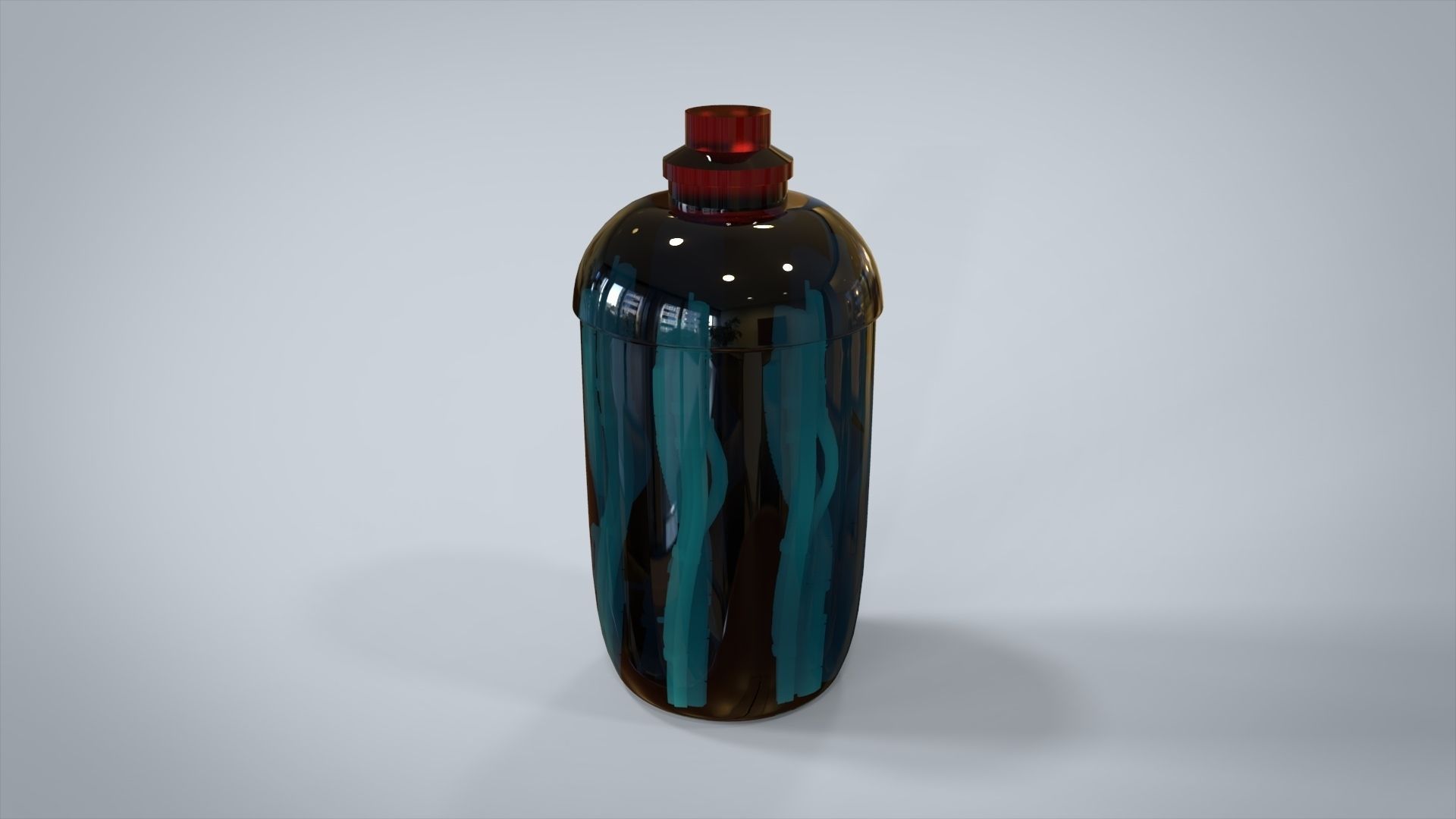 Glass Tube 3D model_1