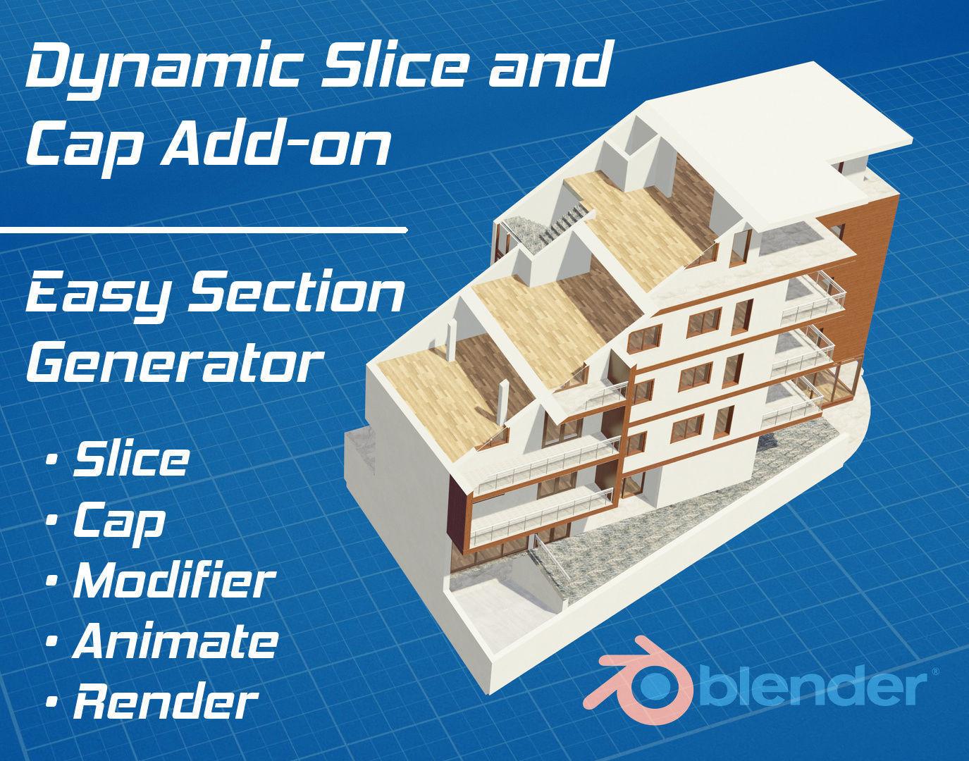 Dynamic Slice and Cap for Blender 3D model_0