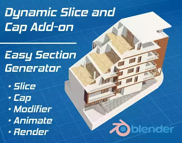 Dynamic Slice and Cap for Blender 3D model