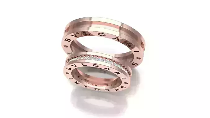 BVLGARI b zero  wedding rings
