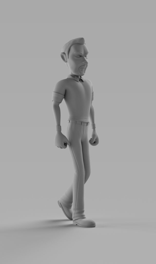 Character Worker 3D model_5