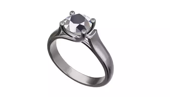 p17 engagement solitare ring