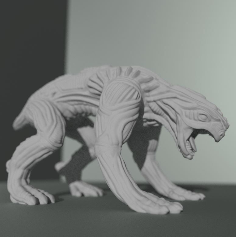 Alien Animal 3d Printable Free 3D print model_2