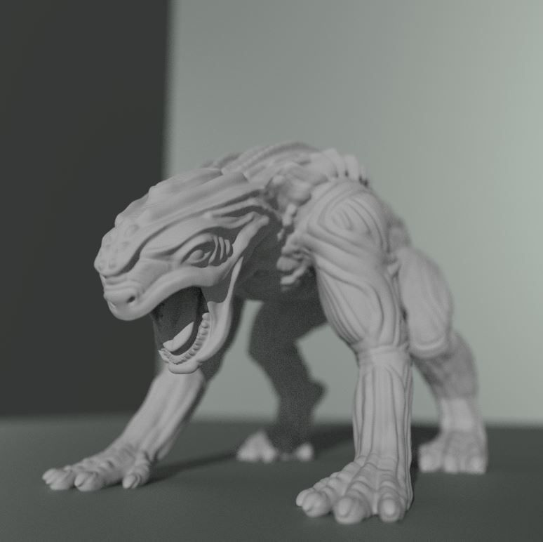 Alien Animal 3d Printable Free 3D print model_9