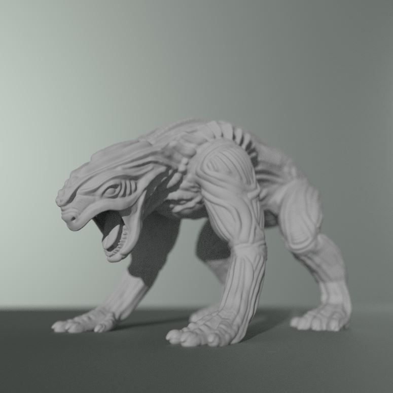 Alien Animal 3d Printable Free 3D print model_12