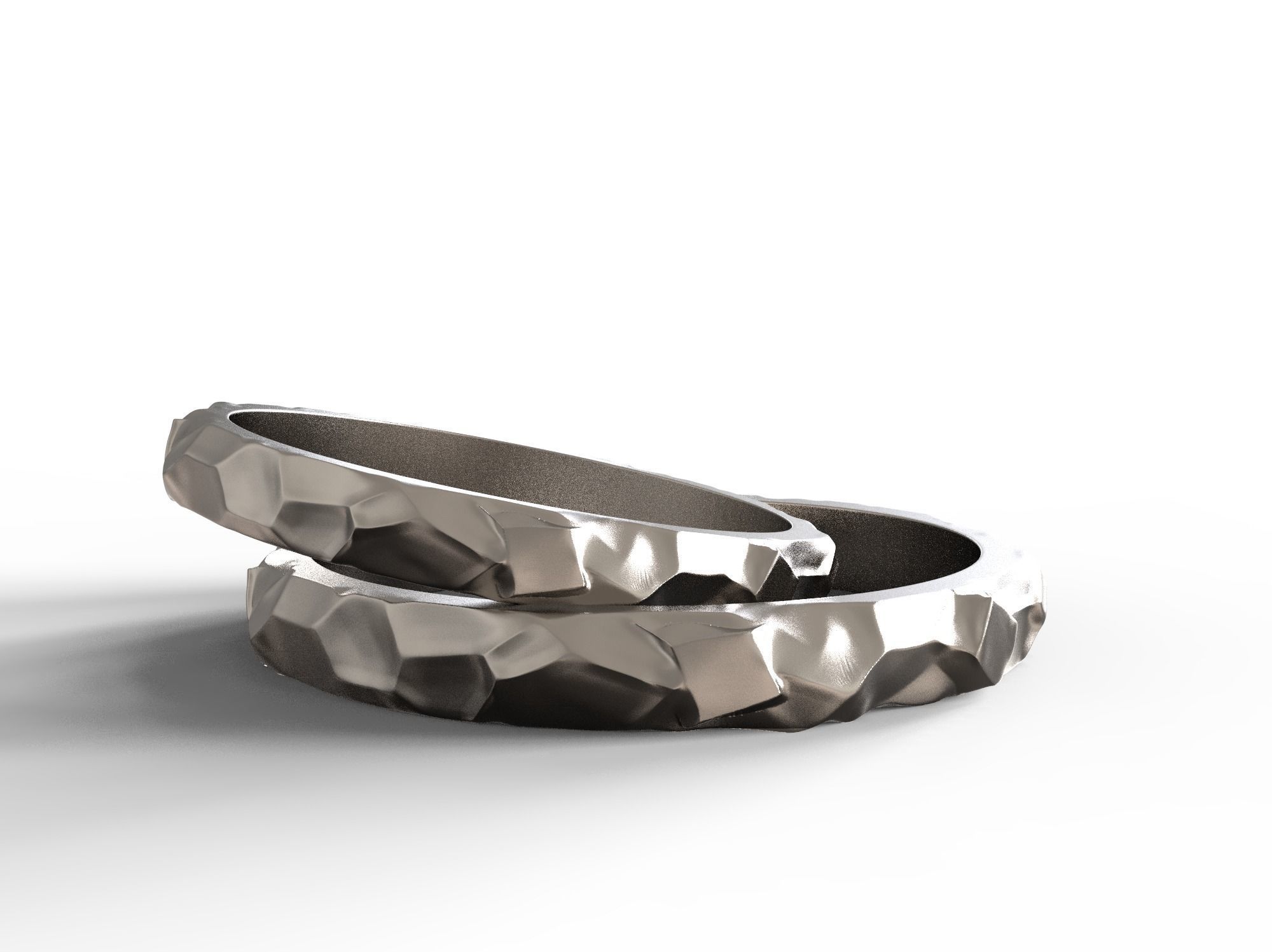 Wedding rings texture 3D print model 3D print model 3D print model_32
