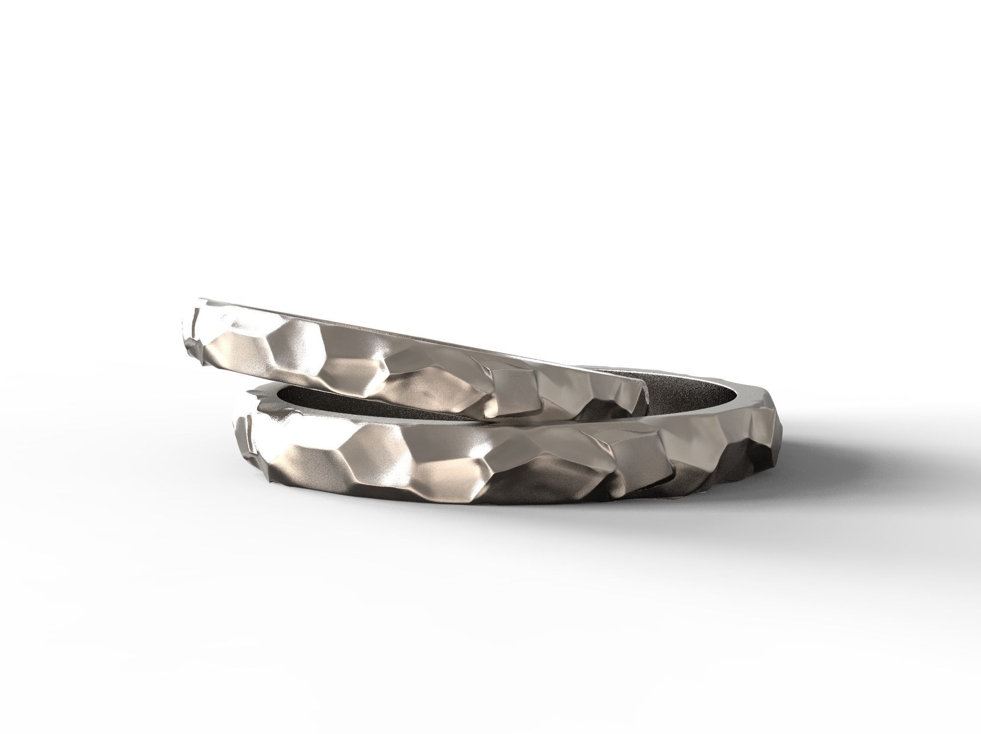 Wedding rings texture 3D print model 3D print model 3D print model_21