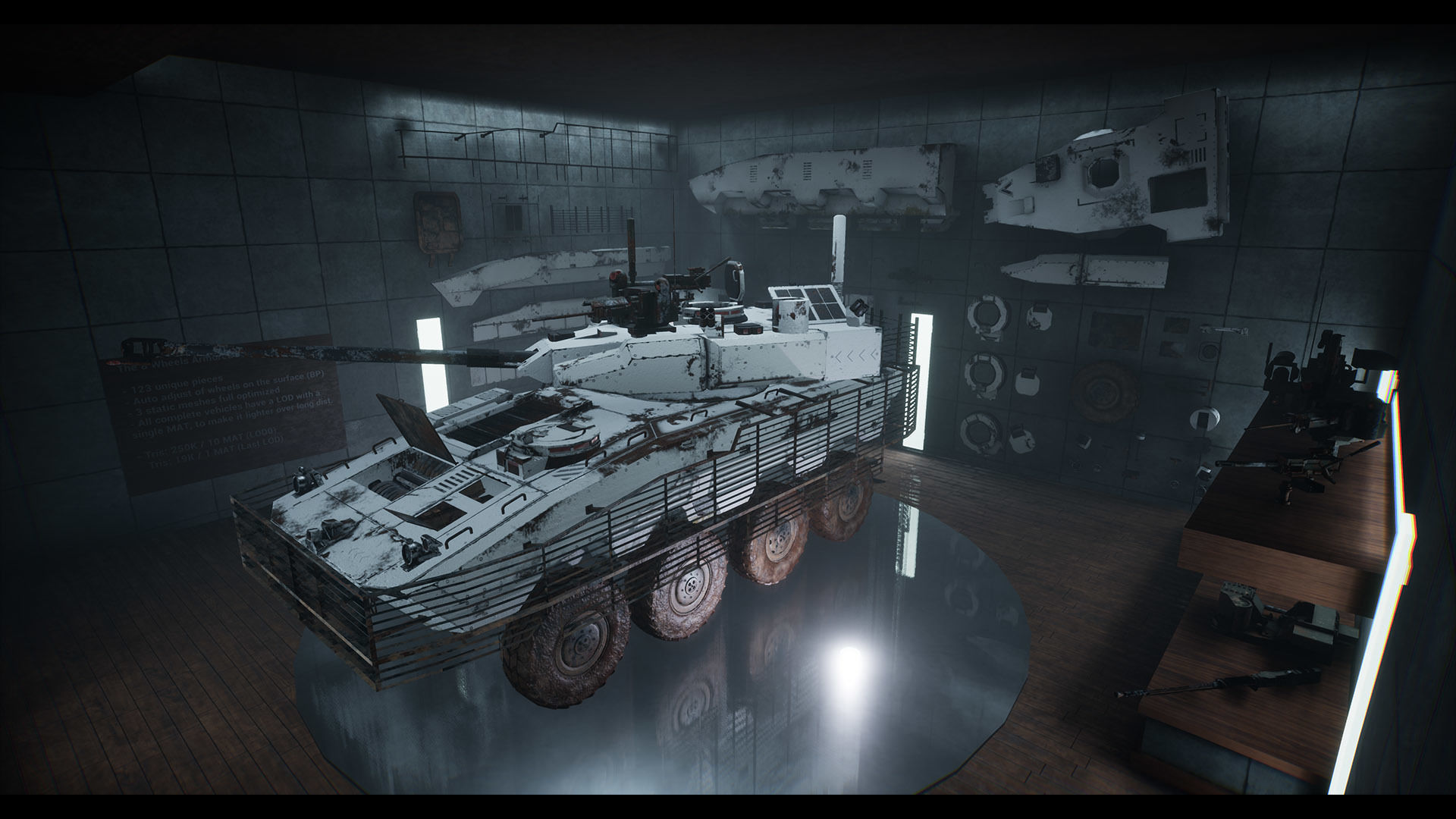 Custom Military Vehicles - Truck Armored - Part C - 3 Vehicles Low-poly 3D model_4