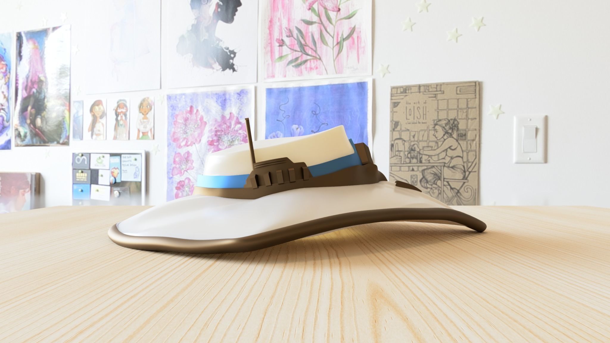 Cypher hat Neural theft in Valorant game 3D print model_3