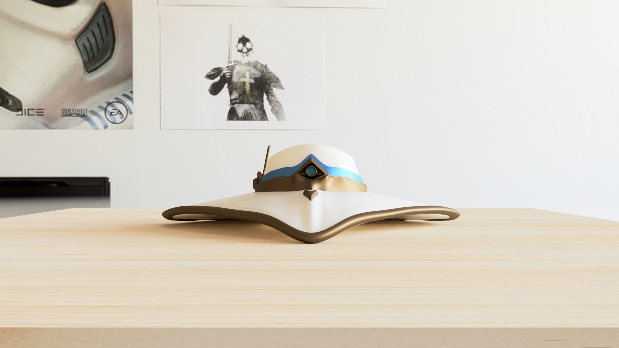Cypher hat Neural theft in Valorant game 3D print model_6