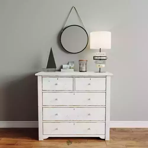 Wood chest of drawers