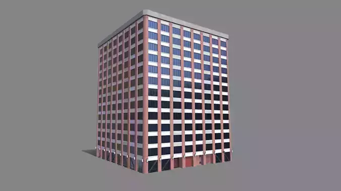 180 Howard Street Building San Francisco Low-poly 3D model