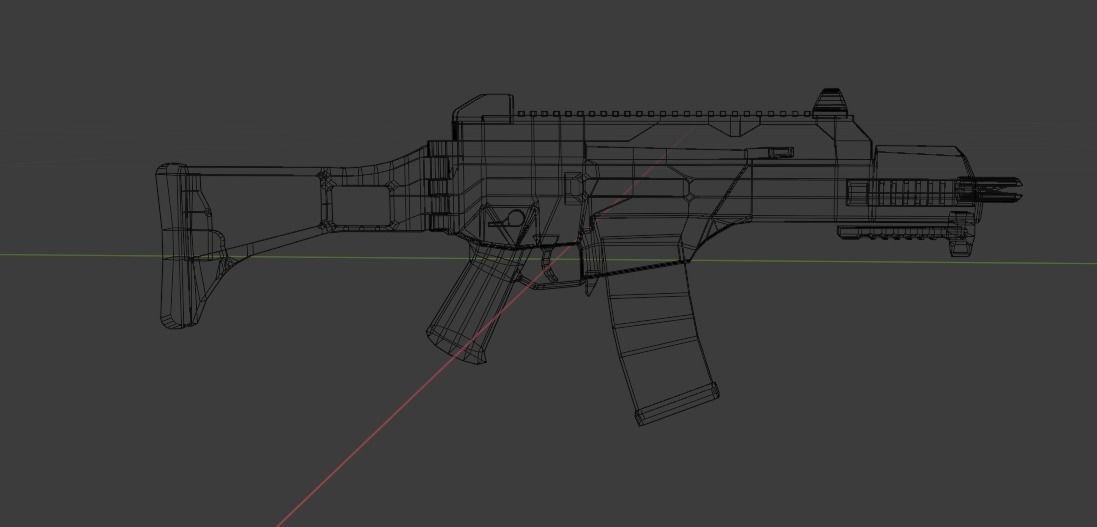 Low poly military weapon asset 3D Model Collection_5