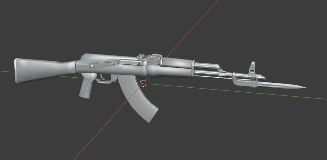 Low poly military weapon asset 3D Model Collection_2