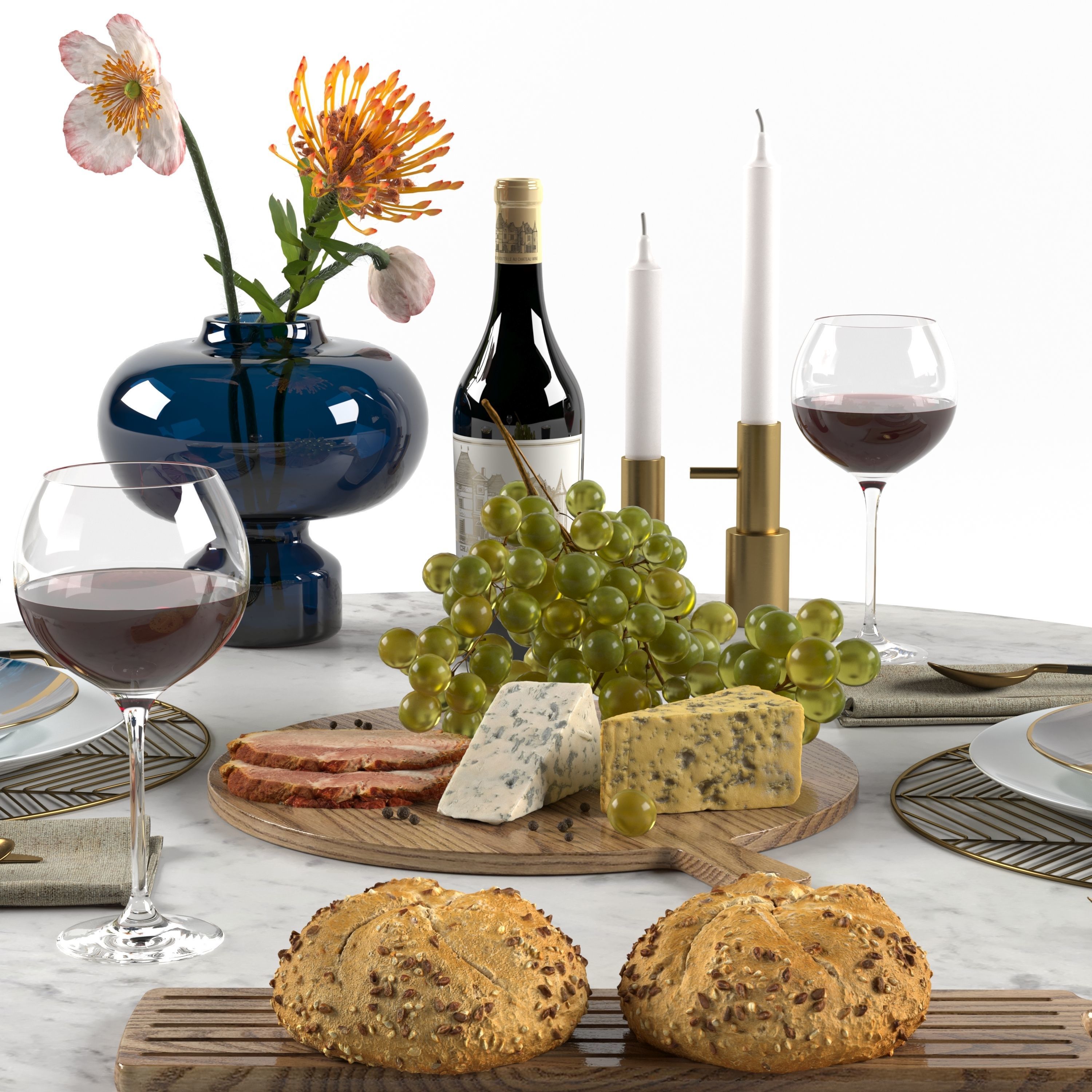 Table Setting 3D model_3