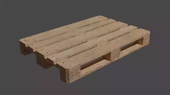 Euro pallet  Low-poly 3D model