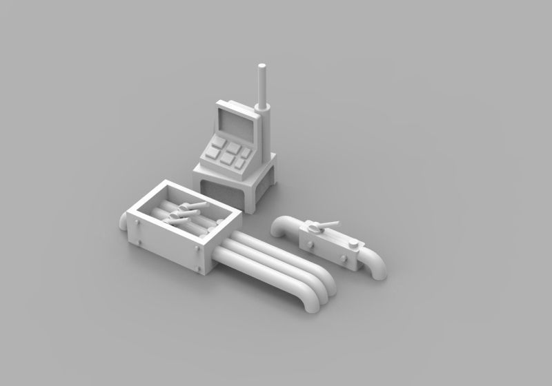 Infrastructure and Objectives Pack 01 3D print model_7