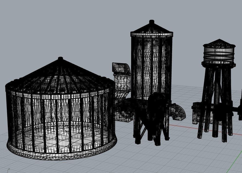 Infrastructure and Objectives Pack 01 3D print model_18