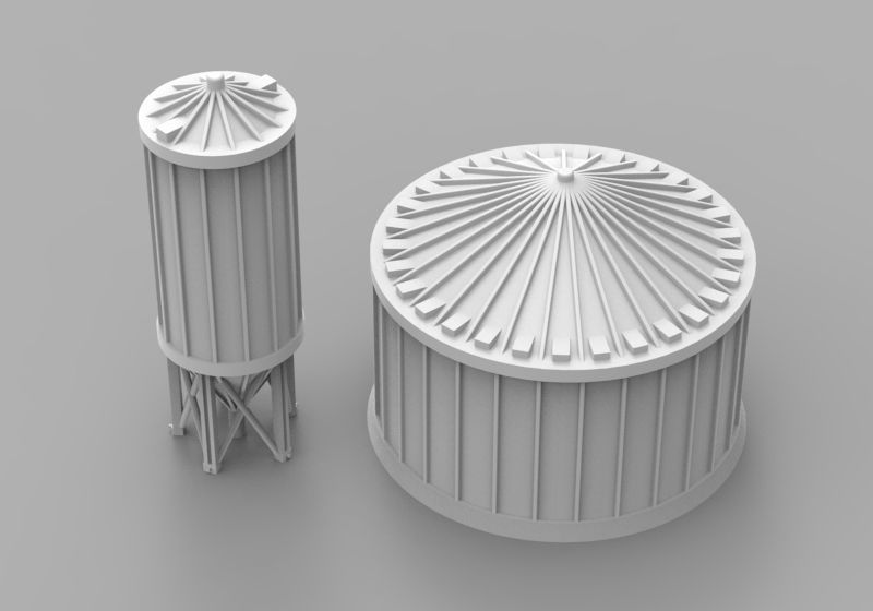 Infrastructure and Objectives Pack 01 3D print model_9