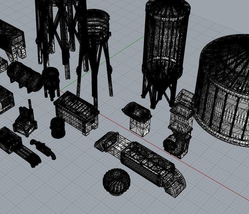 Infrastructure and Objectives Pack 01 3D print model_19