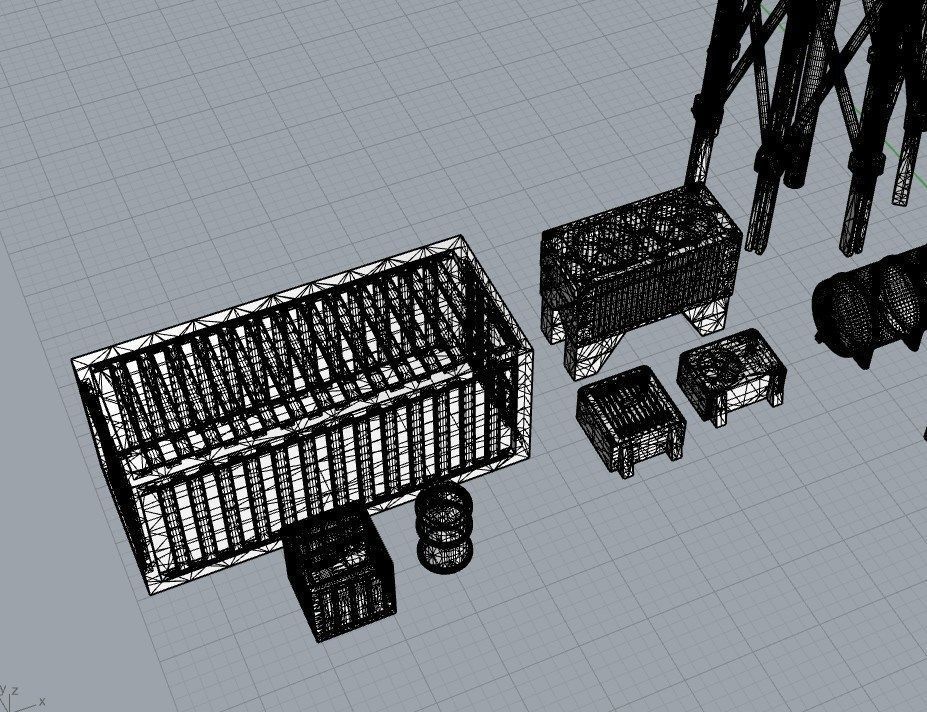Infrastructure and Objectives Pack 01 3D print model_21